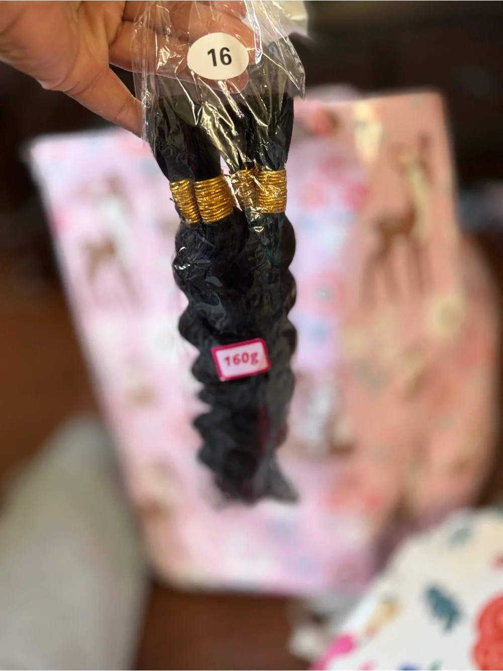 Deep Wave Clip-In Hair Extension - Natural Black